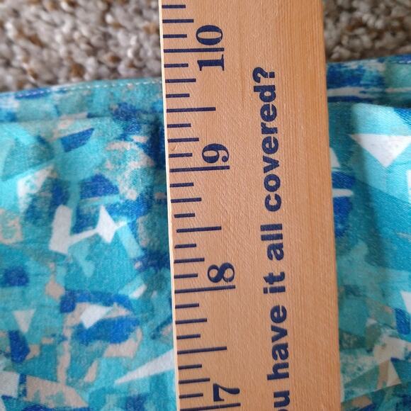 Lisette L Montreal Pull-On Pants Size 6 Blue Abstract Slim - Picture 8 of 10